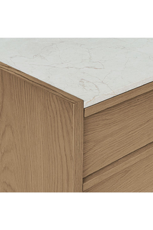   Modern European furniture - 2-Drawer Solid Oak Nightstand - www.oroa.com | Oroa.com