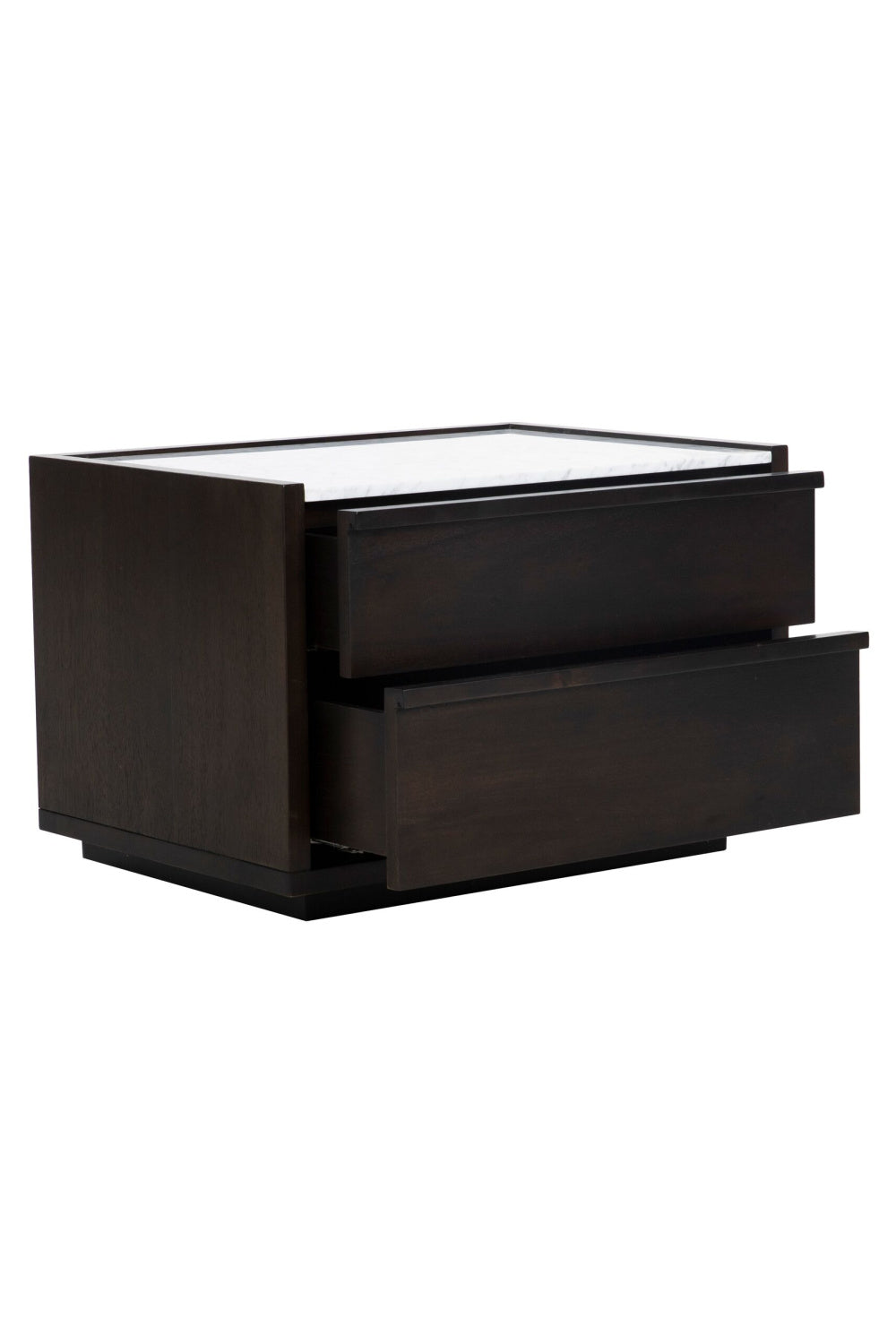 Modern European furniture - Acacia Veneer 2-Drawer Nightstand - www.oroa.com