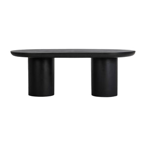   Modern European furniture - Black Indoor/Outdoor Oval Dining Table - www.oroa.com | Oroa.com
