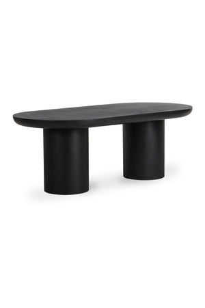   Modern European furniture - Black Indoor/Outdoor Oval Dining Table - www.oroa.com | Oroa.com
