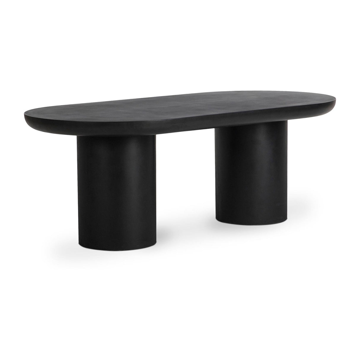   Modern European furniture - Black Indoor/Outdoor Oval Dining Table - www.oroa.com | Oroa.com