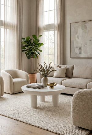 Modern European furniture - Indoor/Outdoor Concrete Coffee Table - www.oroa.com