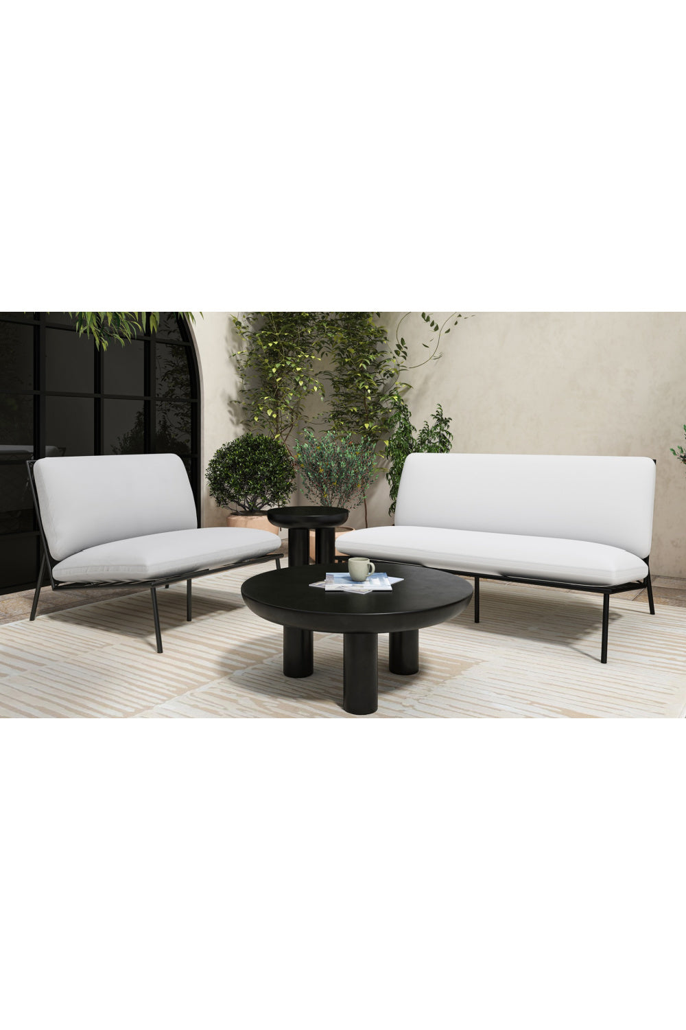 Modern European furniture - Indoor/Outdoor Concrete Side Table - www.oroa.com