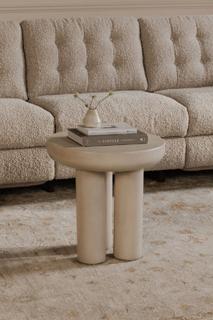Modern European furniture - Indoor/Outdoor Concrete Side Table - www.oroa.com
