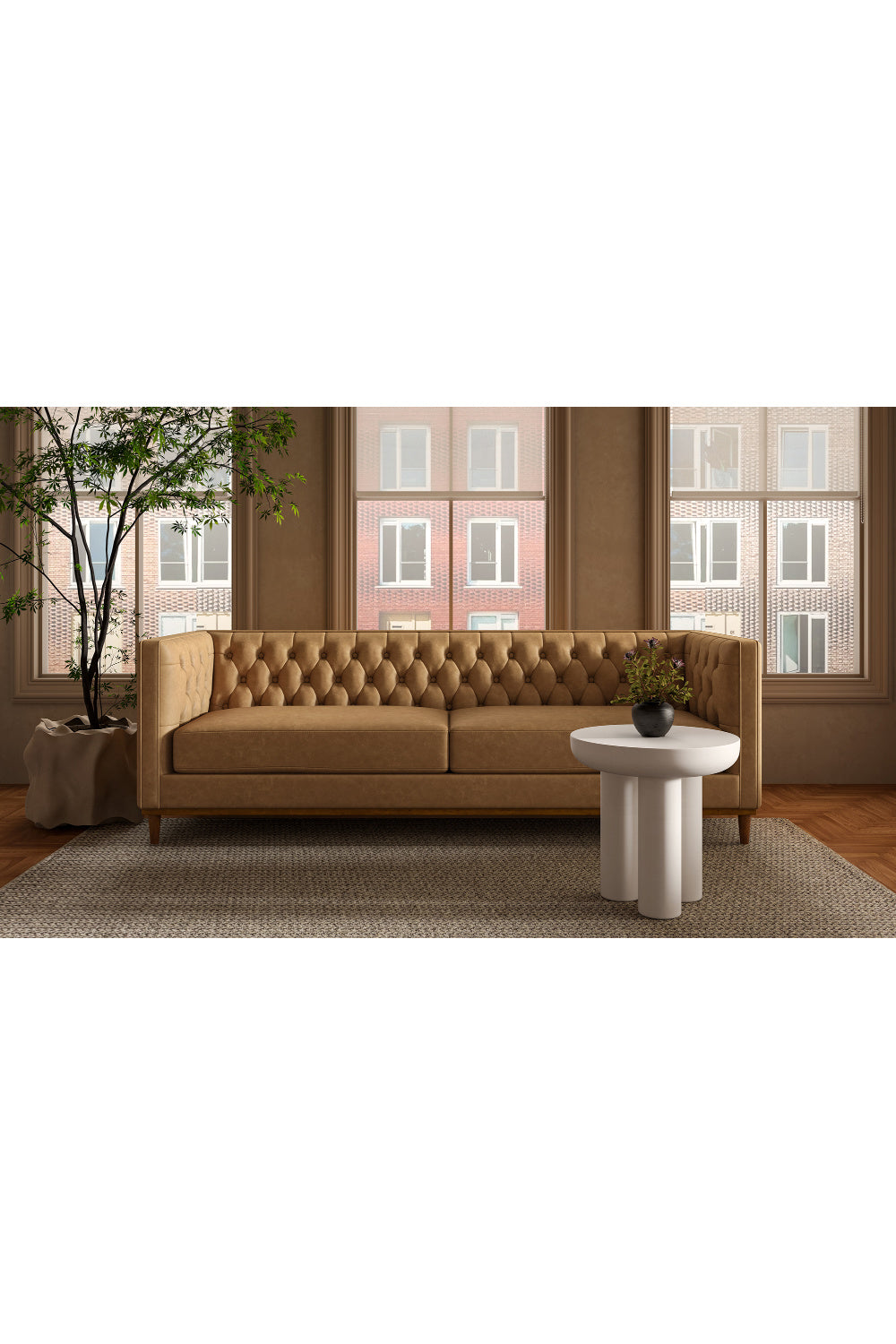 Modern European furniture - Indoor/Outdoor Concrete Side Table - www.oroa.com