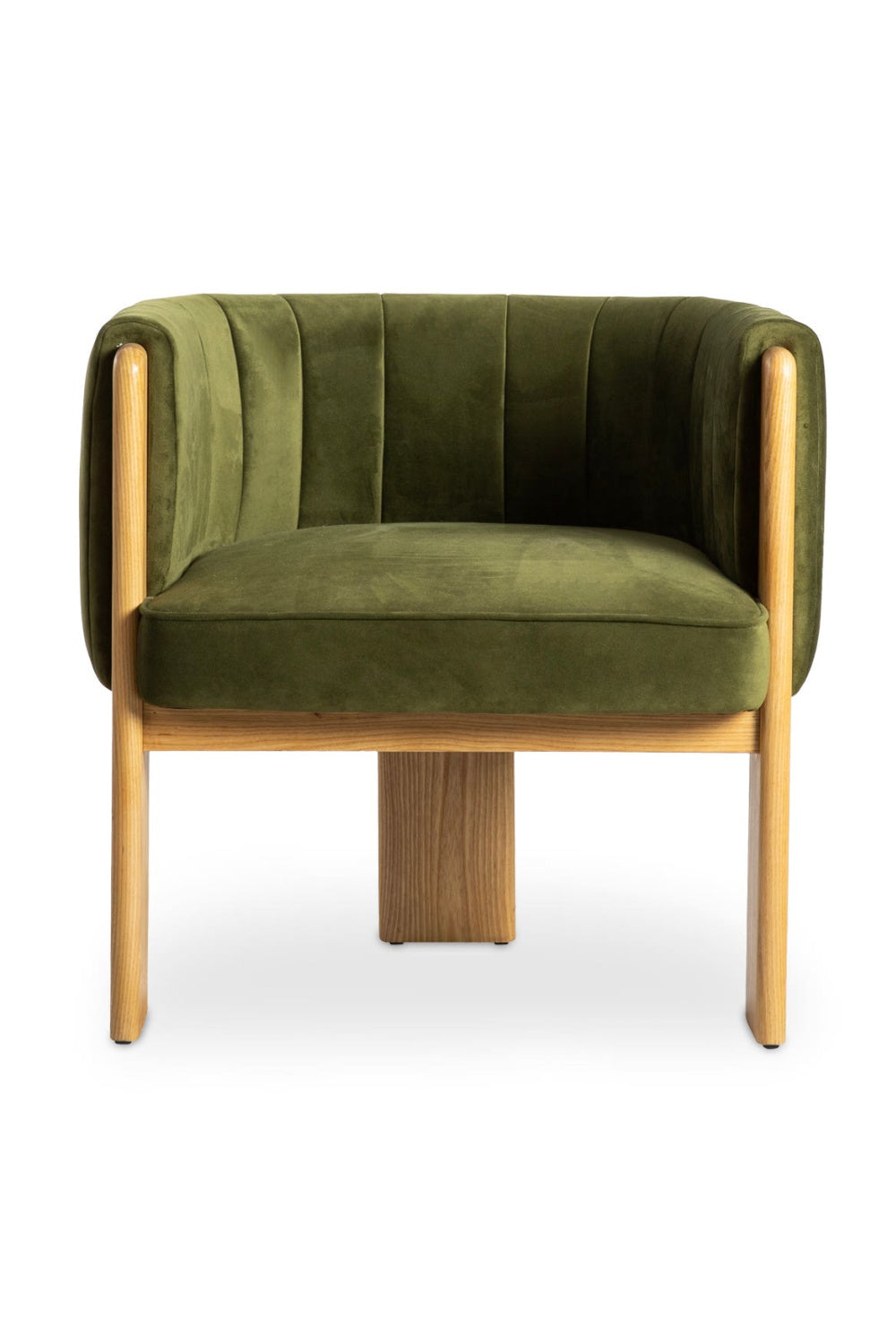   Green Curved Accent Chair | Oroa.com