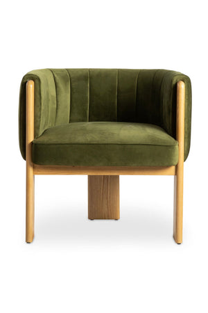   Green Curved Accent Chair | Oroa.com