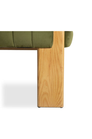   Green Curved Accent Chair | Oroa.com