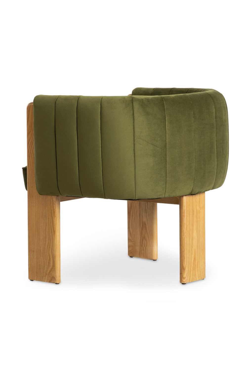   Green Curved Accent Chair | Oroa.com