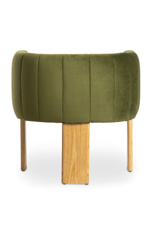   Green Curved Accent Chair | Oroa.com