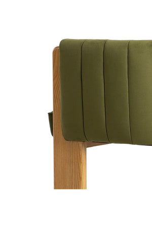   Green Curved Accent Chair | Oroa.com