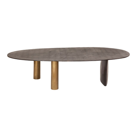 Modern European furniture - Oval Aluminum Coffee Table - www.oroa.com