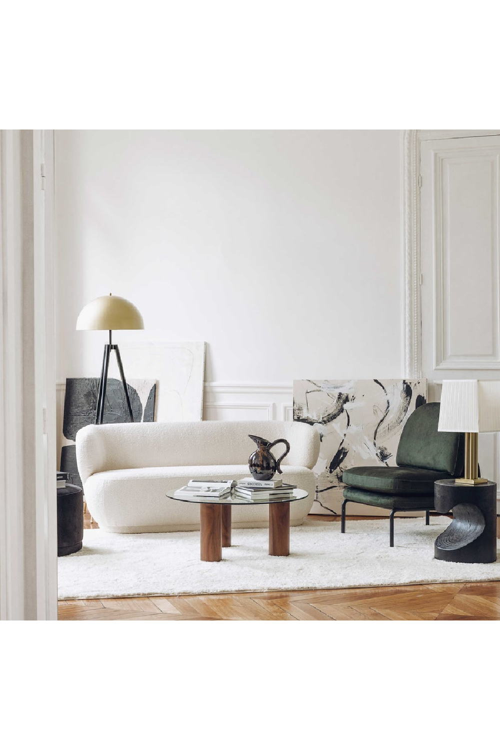 Curved Back 2-Seater Sofa | NV Gallery Giulia | Oroa.com