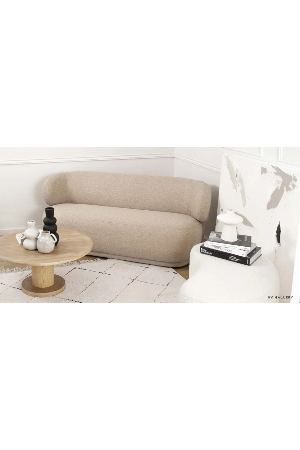 Curved Back 2-Seater Sofa | NV Gallery Giulia | Oroa.com