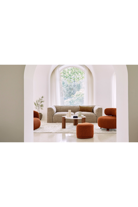Piped Upholstered 3-Seater Sofa | NV Gallery Auster | Oroa.com