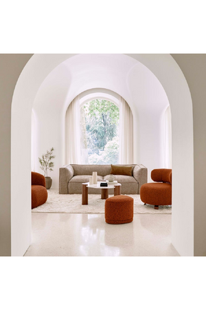 Piped Upholstered 3-Seater Sofa | NV Gallery Auster | Oroa.com