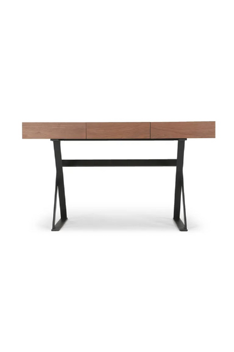 Grained Wood 3-Drawer Desk | NV Gallery Tuxedo | Oroa.com