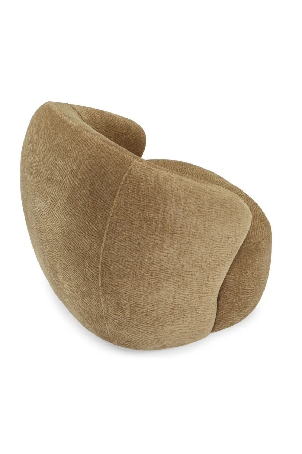 Brown Curved Lounge Chair | NV Gallery Aspen | Oroa.com