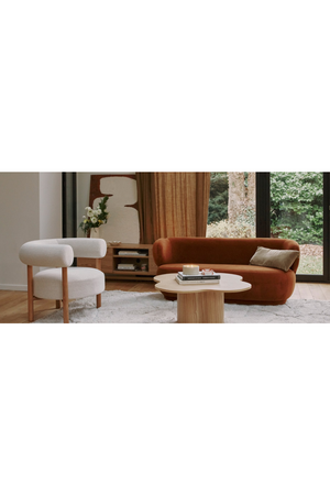 Curved Wood Frame Armchair | NV Gallery Carol | Oroa.com