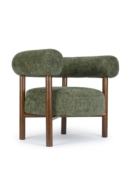   Curved Wood Frame Armchair | Oroa.com