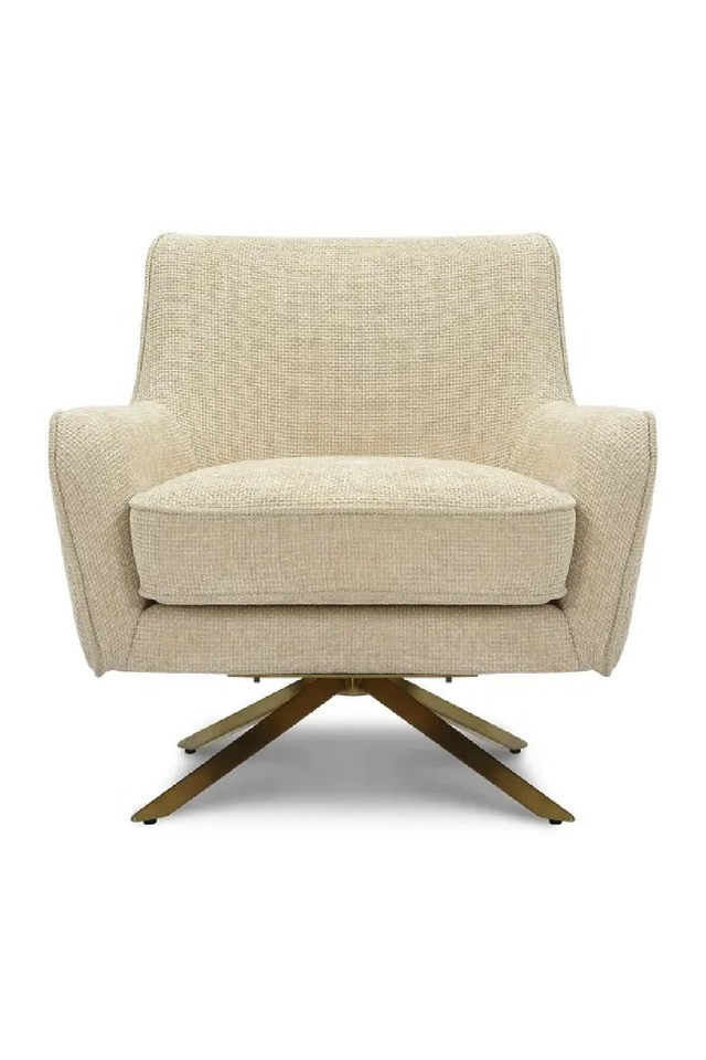 Padded Swivel Armchair S | NV Gallery Golden Gun | Oroa.com