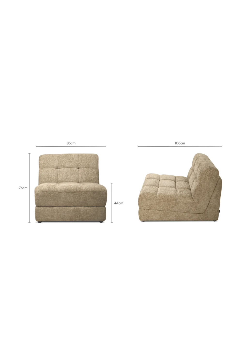 Taupe Tweed Modular Sofa | NV Gallery Paul | Oroa.com