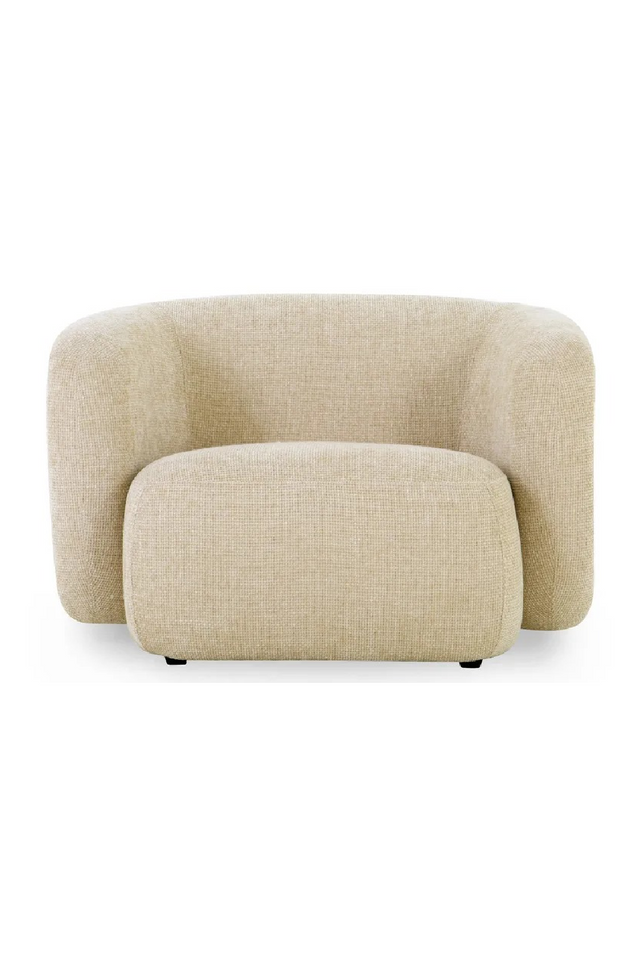 Curved Plush Lounge Chair | NV Gallery Volta | Oroa.com