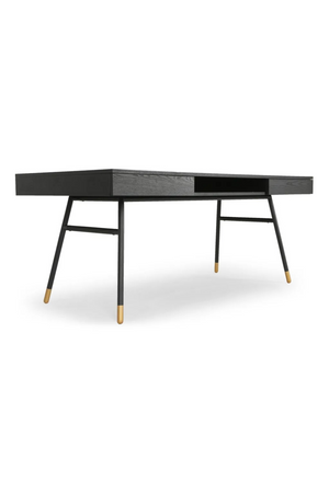2-Drawer Walnut Desk | NV Gallery Solomon | Oroa.com