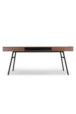 2-Drawer Walnut Desk | NV Gallery Solomon | Oroa.com