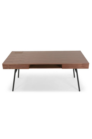 2-Drawer Walnut Desk | NV Gallery Solomon | Oroa.com