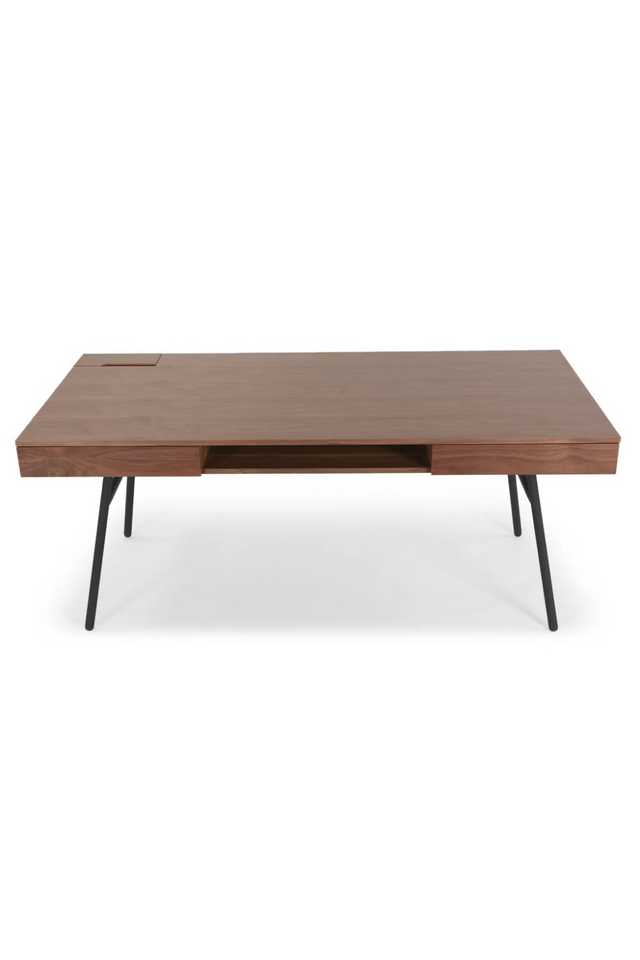 2-Drawer Walnut Desk | NV Gallery Solomon | Oroa.com