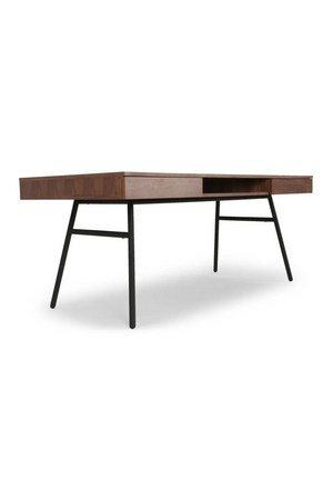 2-Drawer Walnut Desk | NV Gallery Solomon | Oroa.com