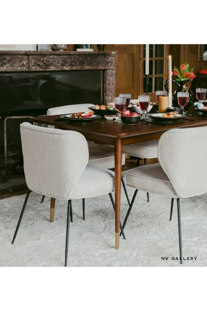 Rectangular Walnut Dining Table | NV Gallery Vinyle | Oroa.com