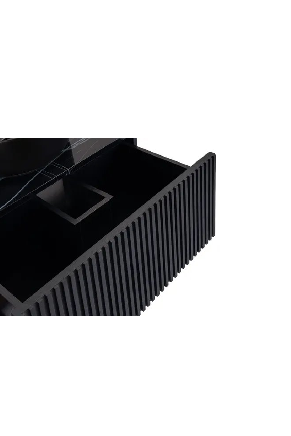 Black Striated Wood Vanity Unit | NV Gallery Division | Oroa.com
