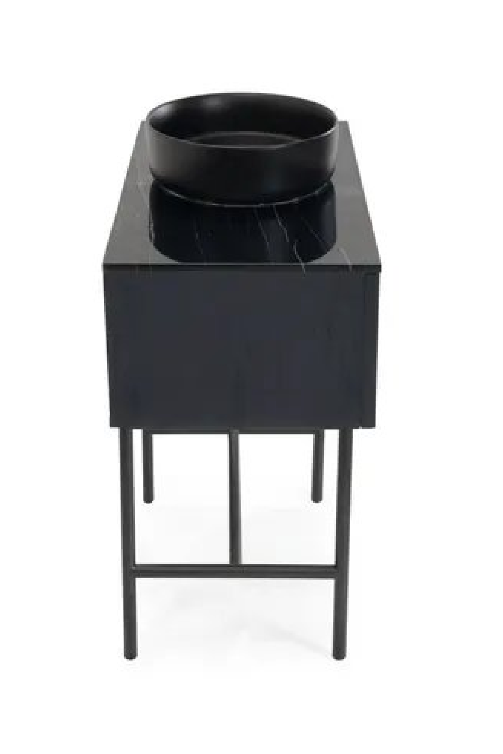 Black Striated Wood Vanity Unit | NV Gallery Division | Oroa.com
