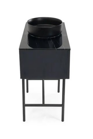 Black Striated Wood Vanity Unit | NV Gallery Division | Oroa.com