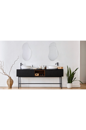 Black Ash Wood Vanity Unit | NV Gallery Hendrix | Oroa.com