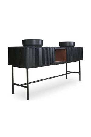 Black Ash Wood Vanity Unit | NV Gallery Hendrix | Oroa.com
