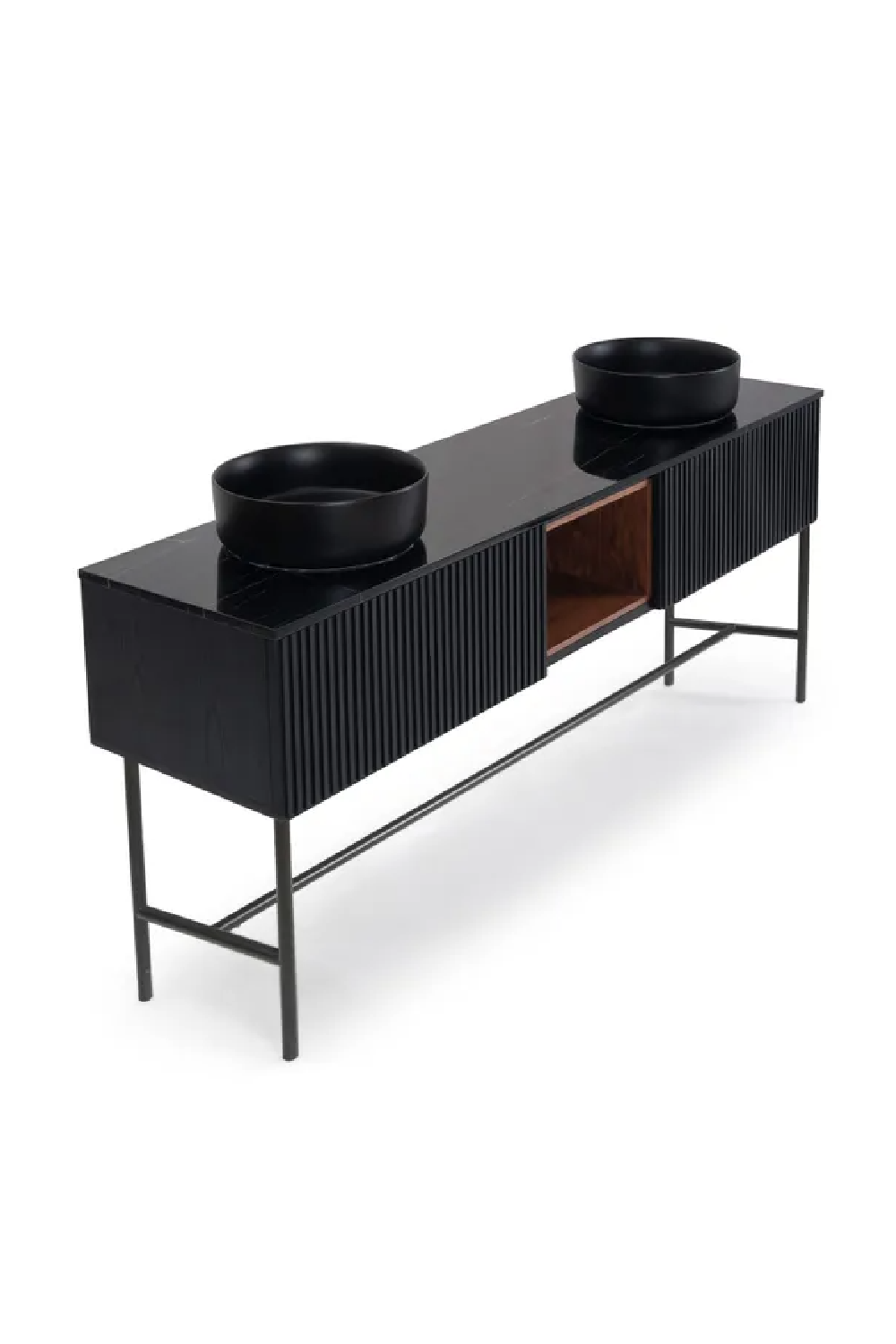 Black Ash Wood Vanity Unit | NV Gallery Hendrix | Oroa.com