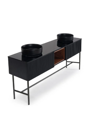 Black Ash Wood Vanity Unit | NV Gallery Hendrix | Oroa.com