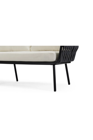 Black Rope 3-Seater Outdoor Sofa | NV Gallery Hamptons | Oroa.com