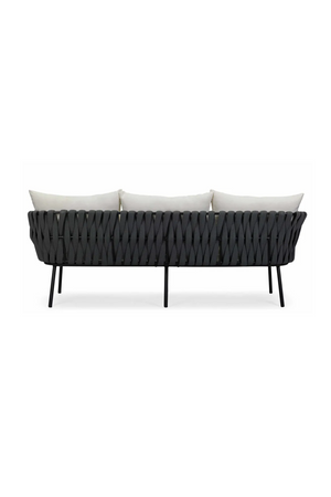 Black Rope 3-Seater Outdoor Sofa | NV Gallery Hamptons | Oroa.com