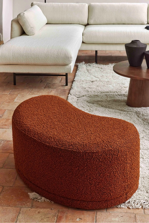 Pebble-Shaped Upholstered Bench | NV Gallery Enzo | Oroa.com