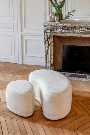 Pebble-Shaped Upholstered Bench | NV Gallery Enzo | Oroa.com