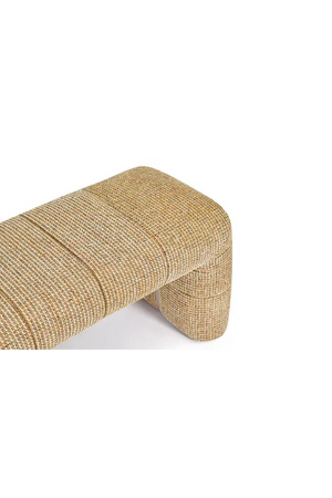 Yellow Tweed Upholstered Bench | NV Gallery Meeko | Oroa.com