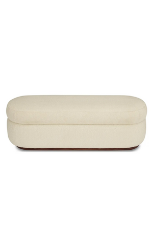 White Bouclé Bench | NV Gallery Mosso | Oroa.com