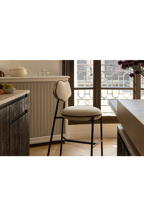 Organic-Shaped Back Bar Stool | NV Gallery Arty | Oroa.com