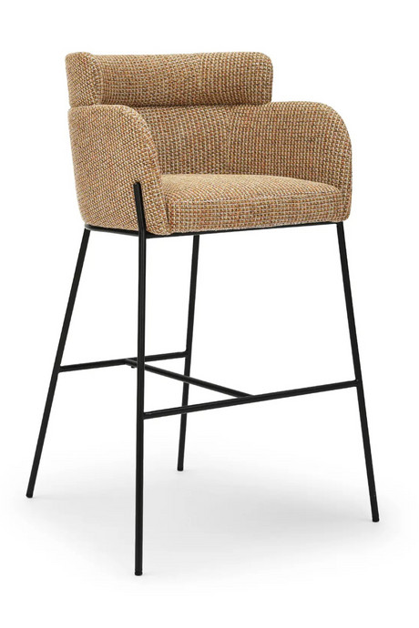 Yellow Tweed Bar Stool | NV Gallery Baron | Oroatrade.com