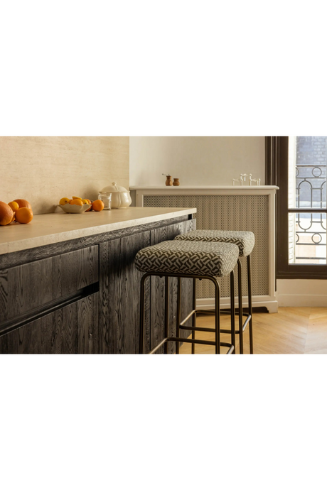 Green Patterned Bar Stool | NV Gallery Clemi | Oroa.com