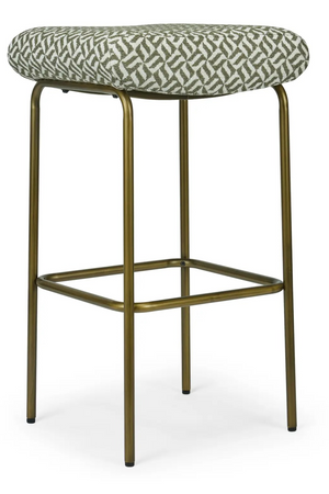 Green Patterned Bar Stool | NV Gallery Clemi | Oroa.com